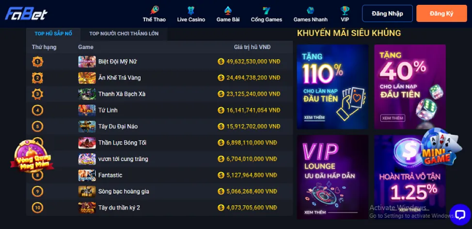 Tổng hợp các trò chơi hấp dẫn tại goplay00 nhà cái